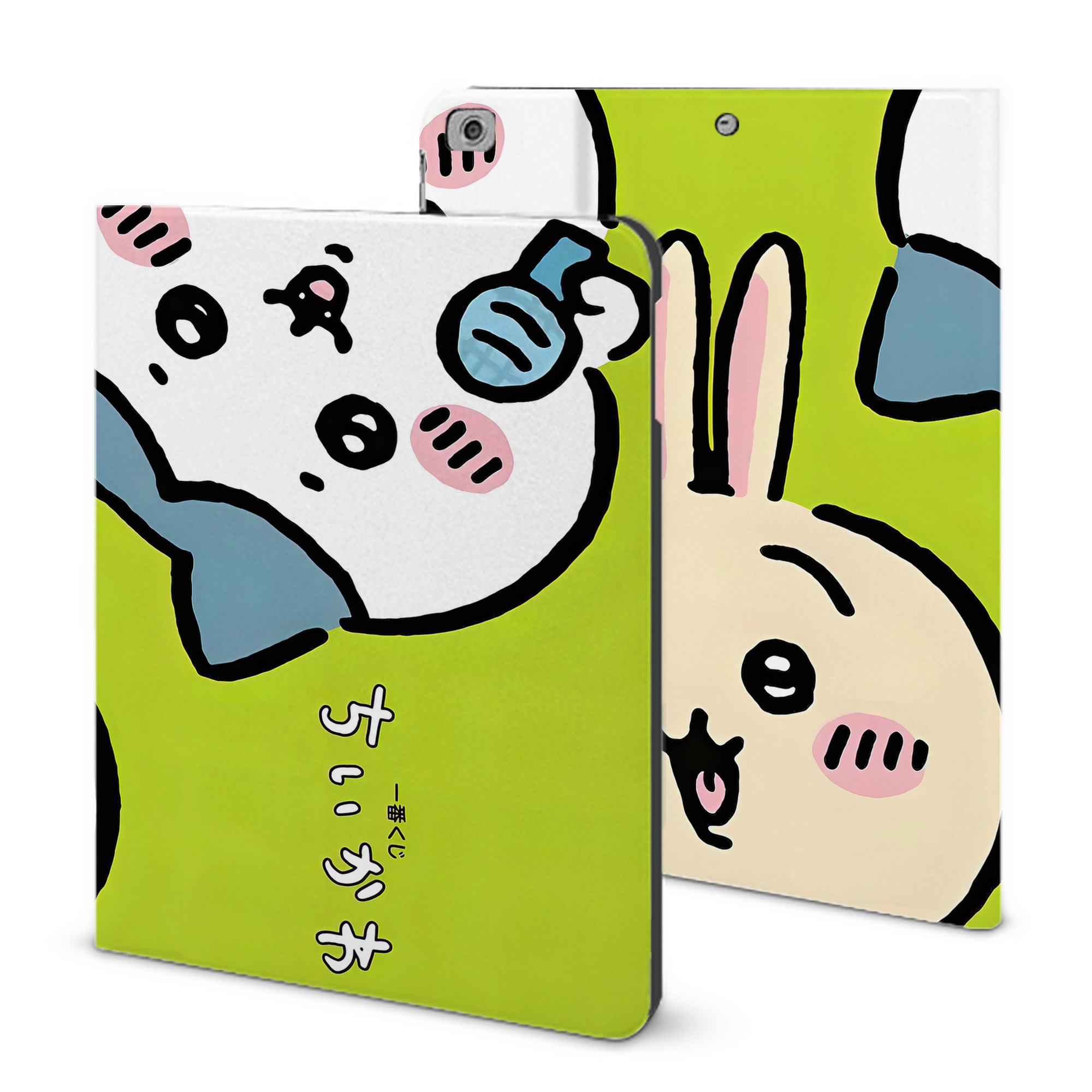 （画像用） ちいかわ Chii-kawa IPad ケース ブック型 PUレザー TPU 耐衝撃 軽量 薄型 ペン収納なし 全面保護 IPad 各モデル対応